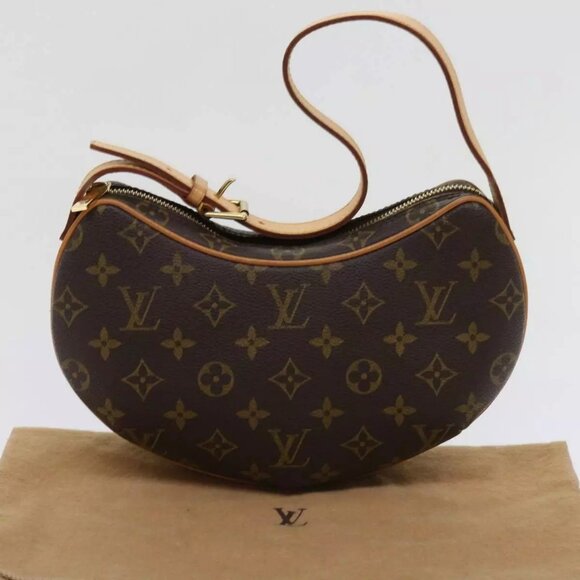LOUIS VUITTON Monogram Pochette Croissant Shoulder Bag LV Auth - Picture 13 of 16